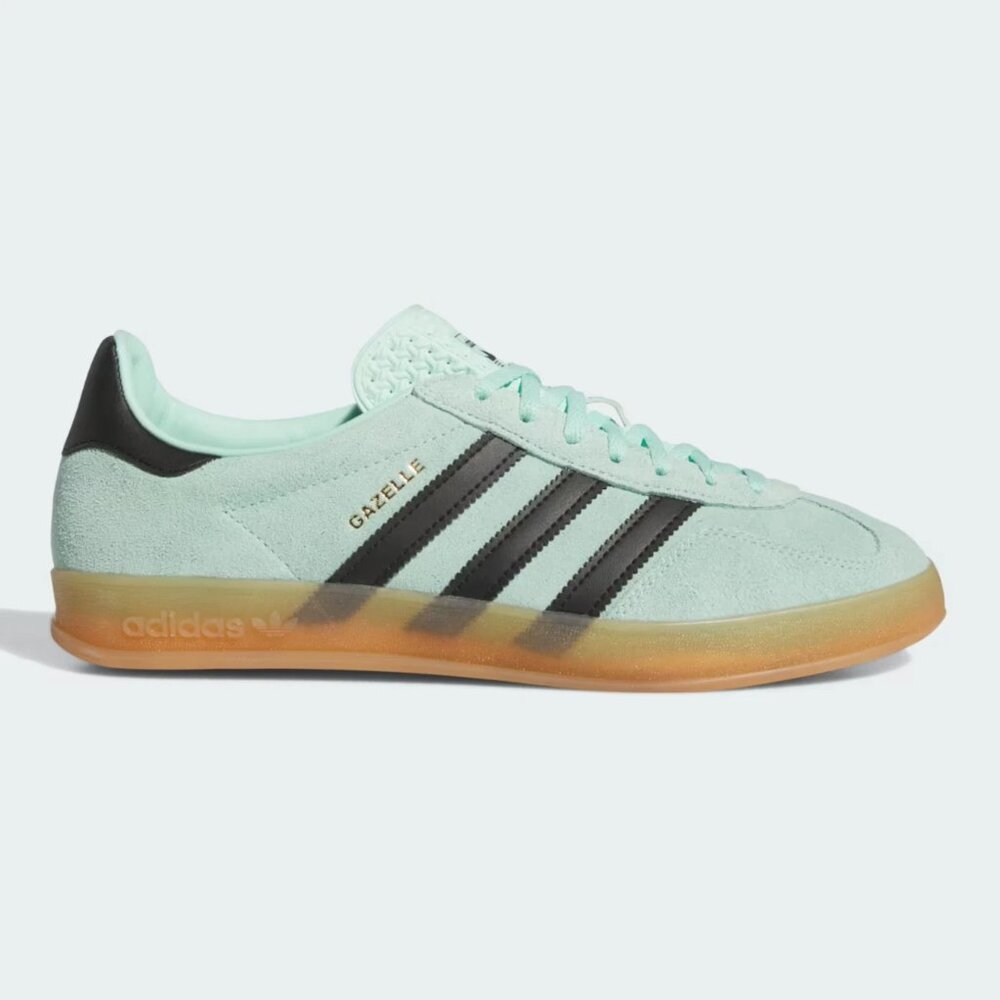 Adidas Gazelle Indoor – Size 12 Mens Sneakers Mint Black Gum IH7488 NEW